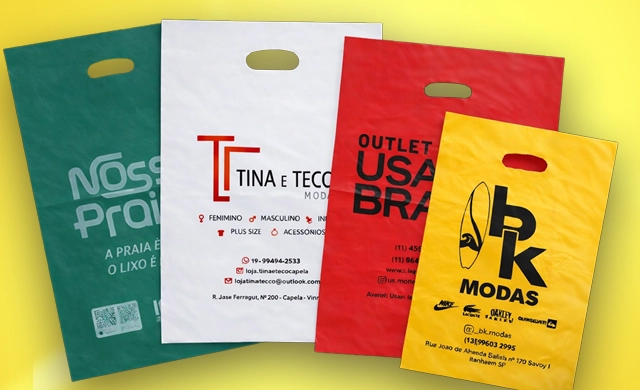 Sacolas plásticas em grande escala: vantagens para empresas